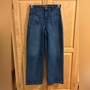 Madewell Emmett High-Waist Wide-Leg Jeans 27